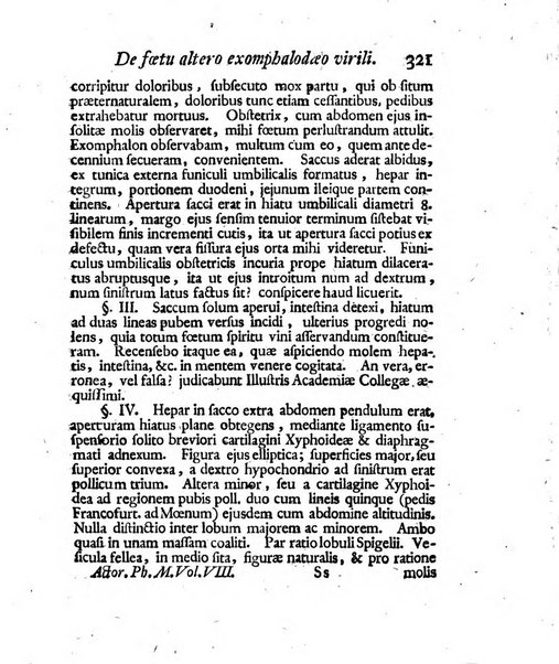 Acta physico-medica Academiae caesareae leopoldino-carolinae naturae curiosorum exhibentia ephemerides sive oservationes historias et experimenta a celeberrimis Germaniae et exterarum regionum viris habita et communicata..