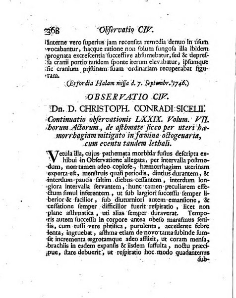 Acta physico-medica Academiae caesareae leopoldino-carolinae naturae curiosorum exhibentia ephemerides sive oservationes historias et experimenta a celeberrimis Germaniae et exterarum regionum viris habita et communicata..