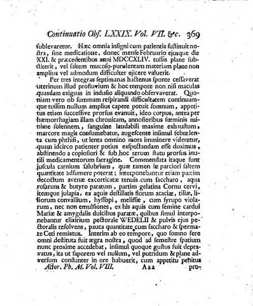 Acta physico-medica Academiae caesareae leopoldino-carolinae naturae curiosorum exhibentia ephemerides sive oservationes historias et experimenta a celeberrimis Germaniae et exterarum regionum viris habita et communicata..