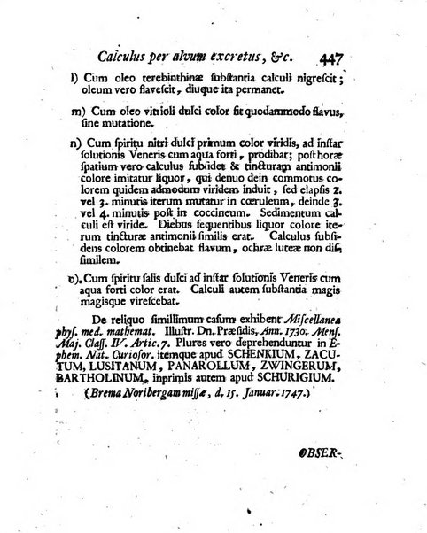 Acta physico-medica Academiae caesareae leopoldino-carolinae naturae curiosorum exhibentia ephemerides sive oservationes historias et experimenta a celeberrimis Germaniae et exterarum regionum viris habita et communicata..