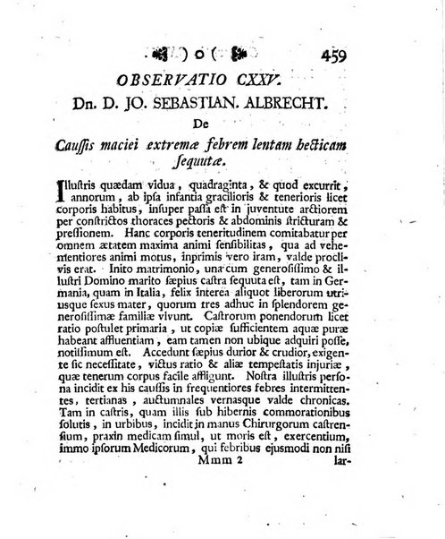 Acta physico-medica Academiae caesareae leopoldino-carolinae naturae curiosorum exhibentia ephemerides sive oservationes historias et experimenta a celeberrimis Germaniae et exterarum regionum viris habita et communicata..