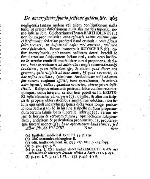 Acta physico-medica Academiae caesareae leopoldino-carolinae naturae curiosorum exhibentia ephemerides sive oservationes historias et experimenta a celeberrimis Germaniae et exterarum regionum viris habita et communicata..