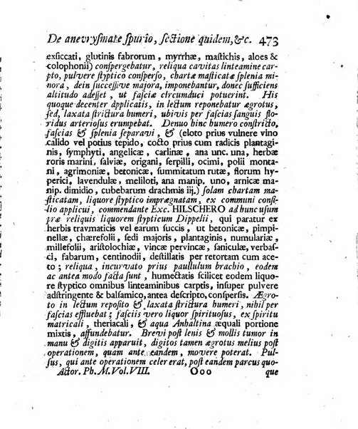 Acta physico-medica Academiae caesareae leopoldino-carolinae naturae curiosorum exhibentia ephemerides sive oservationes historias et experimenta a celeberrimis Germaniae et exterarum regionum viris habita et communicata..