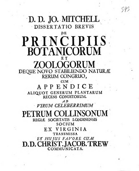 Acta physico-medica Academiae caesareae leopoldino-carolinae naturae curiosorum exhibentia ephemerides sive oservationes historias et experimenta a celeberrimis Germaniae et exterarum regionum viris habita et communicata..