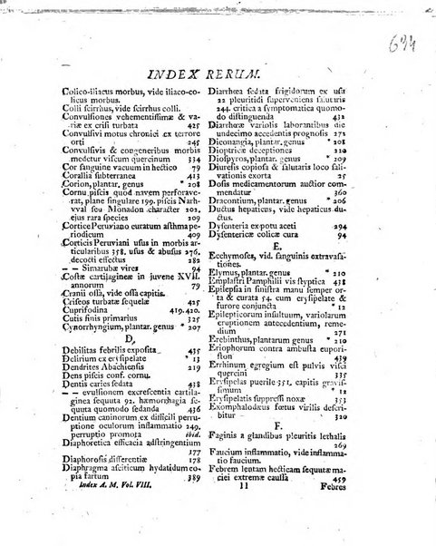 Acta physico-medica Academiae caesareae leopoldino-carolinae naturae curiosorum exhibentia ephemerides sive oservationes historias et experimenta a celeberrimis Germaniae et exterarum regionum viris habita et communicata..