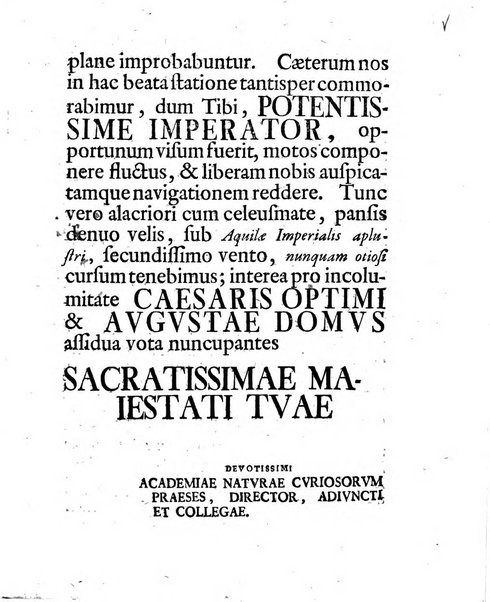 Acta physico-medica Academiae caesareae leopoldino-carolinae naturae curiosorum exhibentia ephemerides sive oservationes historias et experimenta a celeberrimis Germaniae et exterarum regionum viris habita et communicata..