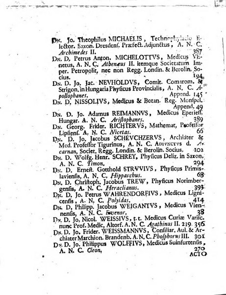 Acta physico-medica Academiae caesareae leopoldino-carolinae naturae curiosorum exhibentia ephemerides sive oservationes historias et experimenta a celeberrimis Germaniae et exterarum regionum viris habita et communicata..