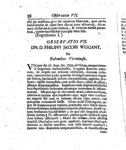 Acta physico-medica Academiae caesareae leopoldino-carolinae naturae curiosorum exhibentia ephemerides sive oservationes historias et experimenta a celeberrimis Germaniae et exterarum regionum viris habita et communicata..