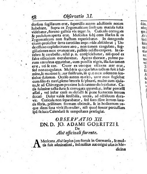 Acta physico-medica Academiae caesareae leopoldino-carolinae naturae curiosorum exhibentia ephemerides sive oservationes historias et experimenta a celeberrimis Germaniae et exterarum regionum viris habita et communicata..