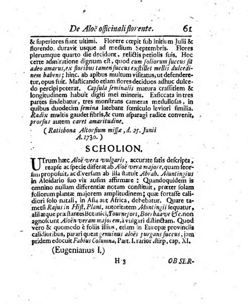 Acta physico-medica Academiae caesareae leopoldino-carolinae naturae curiosorum exhibentia ephemerides sive oservationes historias et experimenta a celeberrimis Germaniae et exterarum regionum viris habita et communicata..