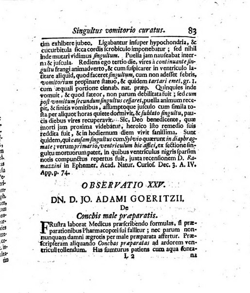 Acta physico-medica Academiae caesareae leopoldino-carolinae naturae curiosorum exhibentia ephemerides sive oservationes historias et experimenta a celeberrimis Germaniae et exterarum regionum viris habita et communicata..