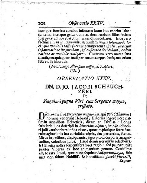 Acta physico-medica Academiae caesareae leopoldino-carolinae naturae curiosorum exhibentia ephemerides sive oservationes historias et experimenta a celeberrimis Germaniae et exterarum regionum viris habita et communicata..