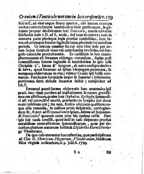 Acta physico-medica Academiae caesareae leopoldino-carolinae naturae curiosorum exhibentia ephemerides sive oservationes historias et experimenta a celeberrimis Germaniae et exterarum regionum viris habita et communicata..