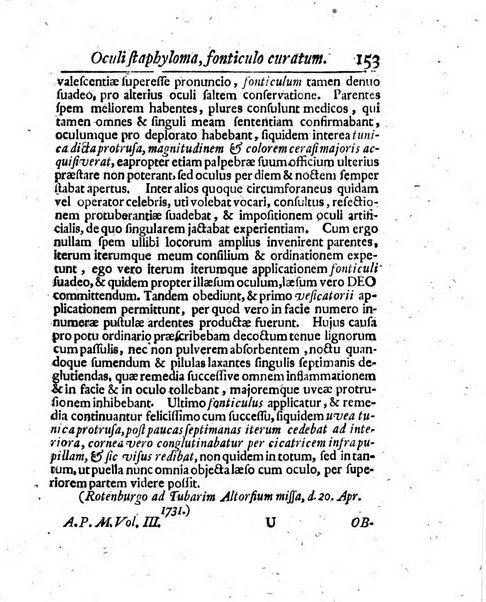 Acta physico-medica Academiae caesareae leopoldino-carolinae naturae curiosorum exhibentia ephemerides sive oservationes historias et experimenta a celeberrimis Germaniae et exterarum regionum viris habita et communicata..