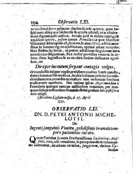 Acta physico-medica Academiae caesareae leopoldino-carolinae naturae curiosorum exhibentia ephemerides sive oservationes historias et experimenta a celeberrimis Germaniae et exterarum regionum viris habita et communicata..