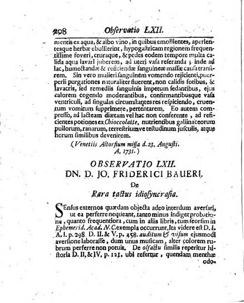 Acta physico-medica Academiae caesareae leopoldino-carolinae naturae curiosorum exhibentia ephemerides sive oservationes historias et experimenta a celeberrimis Germaniae et exterarum regionum viris habita et communicata..