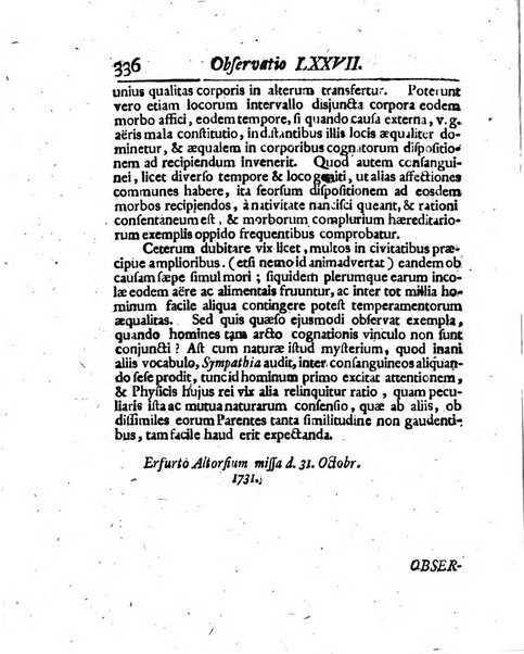 Acta physico-medica Academiae caesareae leopoldino-carolinae naturae curiosorum exhibentia ephemerides sive oservationes historias et experimenta a celeberrimis Germaniae et exterarum regionum viris habita et communicata..