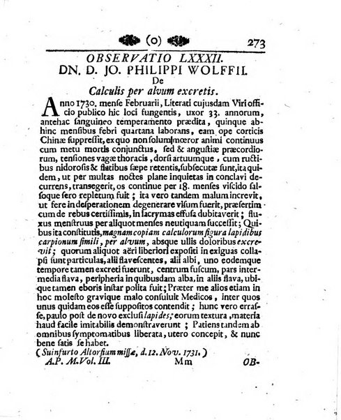 Acta physico-medica Academiae caesareae leopoldino-carolinae naturae curiosorum exhibentia ephemerides sive oservationes historias et experimenta a celeberrimis Germaniae et exterarum regionum viris habita et communicata..