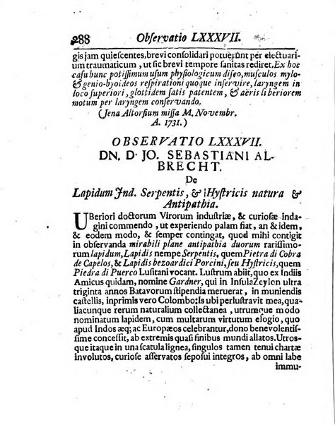 Acta physico-medica Academiae caesareae leopoldino-carolinae naturae curiosorum exhibentia ephemerides sive oservationes historias et experimenta a celeberrimis Germaniae et exterarum regionum viris habita et communicata..