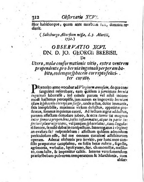 Acta physico-medica Academiae caesareae leopoldino-carolinae naturae curiosorum exhibentia ephemerides sive oservationes historias et experimenta a celeberrimis Germaniae et exterarum regionum viris habita et communicata..