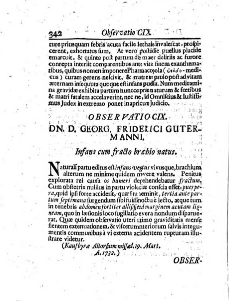 Acta physico-medica Academiae caesareae leopoldino-carolinae naturae curiosorum exhibentia ephemerides sive oservationes historias et experimenta a celeberrimis Germaniae et exterarum regionum viris habita et communicata..