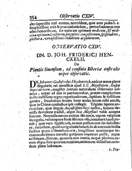 Acta physico-medica Academiae caesareae leopoldino-carolinae naturae curiosorum exhibentia ephemerides sive oservationes historias et experimenta a celeberrimis Germaniae et exterarum regionum viris habita et communicata..