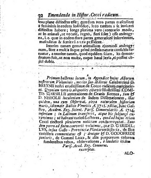 Acta physico-medica Academiae caesareae leopoldino-carolinae naturae curiosorum exhibentia ephemerides sive oservationes historias et experimenta a celeberrimis Germaniae et exterarum regionum viris habita et communicata..