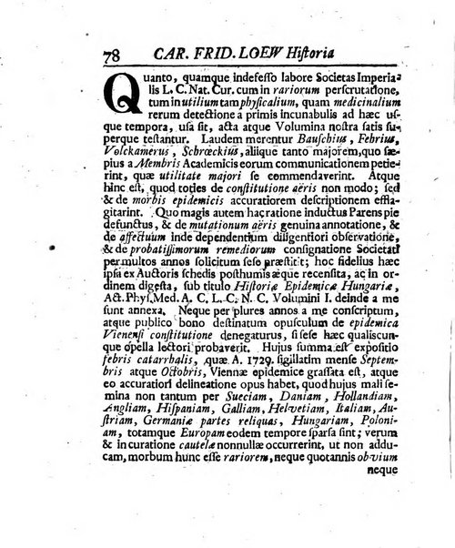 Acta physico-medica Academiae caesareae leopoldino-carolinae naturae curiosorum exhibentia ephemerides sive oservationes historias et experimenta a celeberrimis Germaniae et exterarum regionum viris habita et communicata..