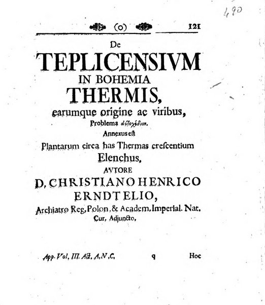 Acta physico-medica Academiae caesareae leopoldino-carolinae naturae curiosorum exhibentia ephemerides sive oservationes historias et experimenta a celeberrimis Germaniae et exterarum regionum viris habita et communicata..