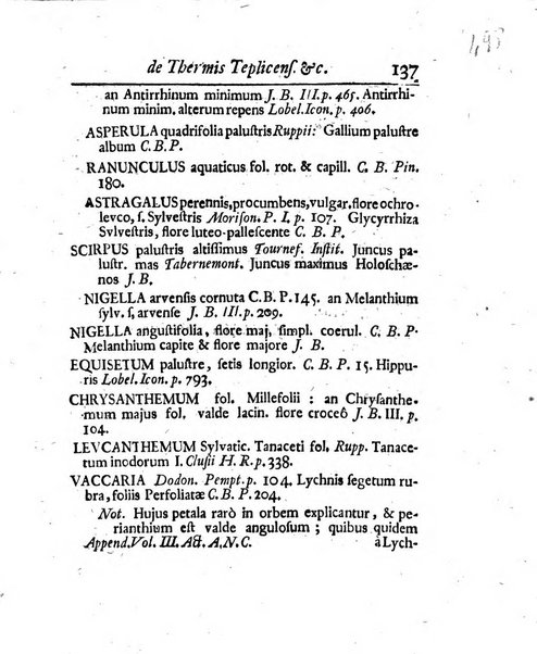 Acta physico-medica Academiae caesareae leopoldino-carolinae naturae curiosorum exhibentia ephemerides sive oservationes historias et experimenta a celeberrimis Germaniae et exterarum regionum viris habita et communicata..