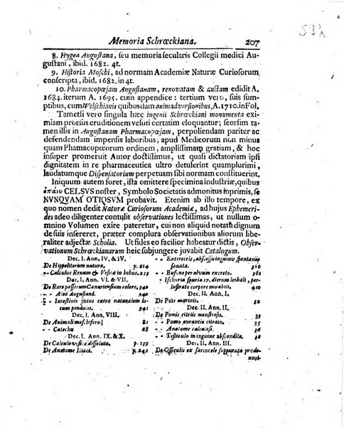 Acta physico-medica Academiae caesareae leopoldino-carolinae naturae curiosorum exhibentia ephemerides sive oservationes historias et experimenta a celeberrimis Germaniae et exterarum regionum viris habita et communicata..