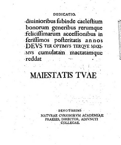 Acta physico-medica Academiae caesareae leopoldino-carolinae naturae curiosorum exhibentia ephemerides sive oservationes historias et experimenta a celeberrimis Germaniae et exterarum regionum viris habita et communicata..