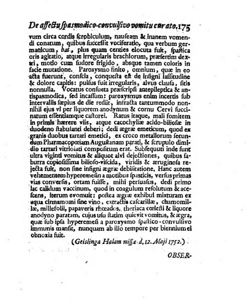 Acta physico-medica Academiae caesareae leopoldino-carolinae naturae curiosorum exhibentia ephemerides sive oservationes historias et experimenta a celeberrimis Germaniae et exterarum regionum viris habita et communicata..