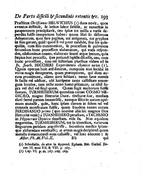 Acta physico-medica Academiae caesareae leopoldino-carolinae naturae curiosorum exhibentia ephemerides sive oservationes historias et experimenta a celeberrimis Germaniae et exterarum regionum viris habita et communicata..