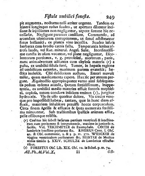 Acta physico-medica Academiae caesareae leopoldino-carolinae naturae curiosorum exhibentia ephemerides sive oservationes historias et experimenta a celeberrimis Germaniae et exterarum regionum viris habita et communicata..