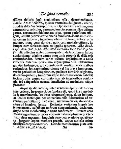 Acta physico-medica Academiae caesareae leopoldino-carolinae naturae curiosorum exhibentia ephemerides sive oservationes historias et experimenta a celeberrimis Germaniae et exterarum regionum viris habita et communicata..