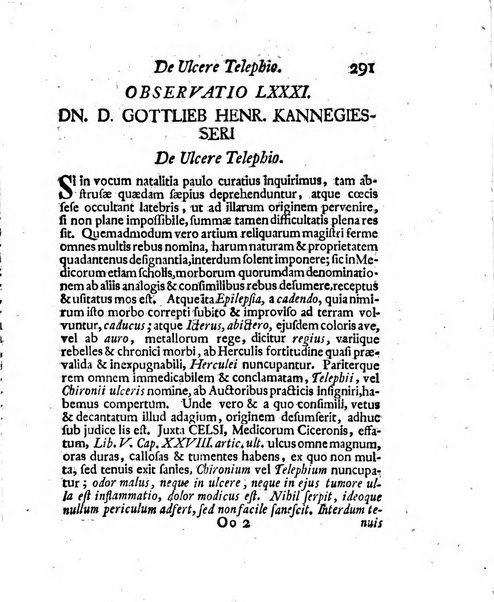 Acta physico-medica Academiae caesareae leopoldino-carolinae naturae curiosorum exhibentia ephemerides sive oservationes historias et experimenta a celeberrimis Germaniae et exterarum regionum viris habita et communicata..