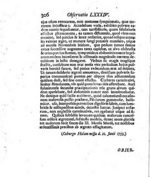 Acta physico-medica Academiae caesareae leopoldino-carolinae naturae curiosorum exhibentia ephemerides sive oservationes historias et experimenta a celeberrimis Germaniae et exterarum regionum viris habita et communicata..