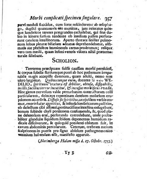 Acta physico-medica Academiae caesareae leopoldino-carolinae naturae curiosorum exhibentia ephemerides sive oservationes historias et experimenta a celeberrimis Germaniae et exterarum regionum viris habita et communicata..