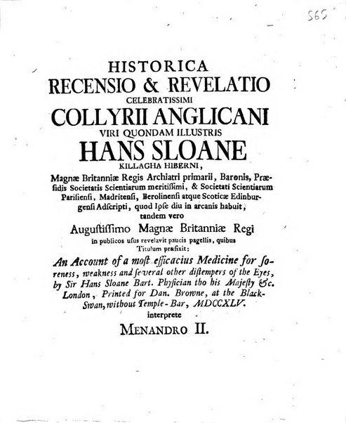 Acta physico-medica Academiae caesareae leopoldino-carolinae naturae curiosorum exhibentia ephemerides sive oservationes historias et experimenta a celeberrimis Germaniae et exterarum regionum viris habita et communicata..