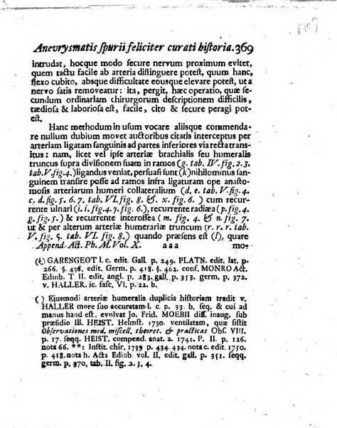 Acta physico-medica Academiae caesareae leopoldino-carolinae naturae curiosorum exhibentia ephemerides sive oservationes historias et experimenta a celeberrimis Germaniae et exterarum regionum viris habita et communicata..