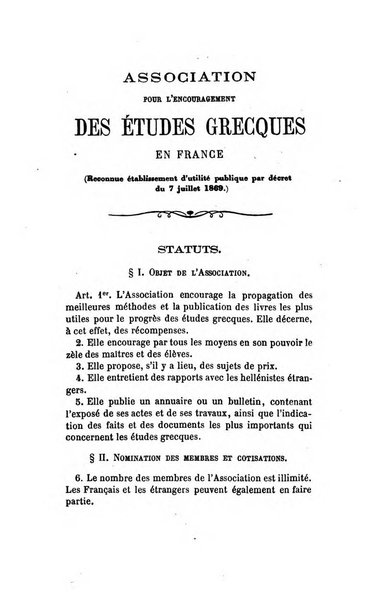 Annuaire de l'Association pour l'encouragement des etudes grecques en France