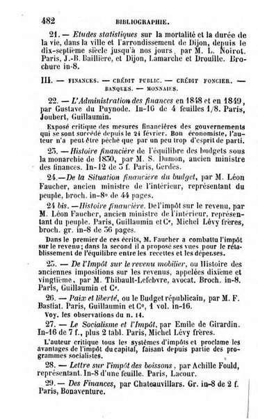 Annuaire de l'economie politique et de la statistique