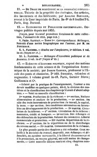 Annuaire de l'economie politique et de la statistique