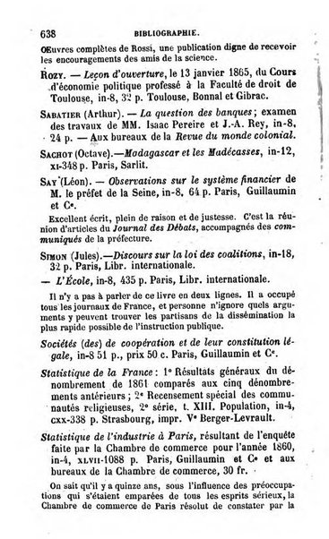 Annuaire de l'economie politique et de la statistique