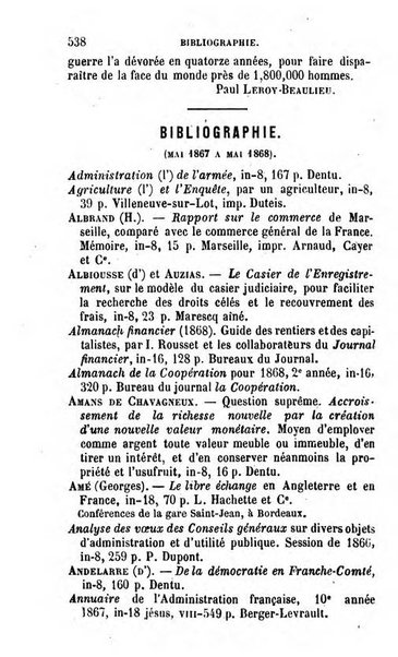 Annuaire de l'economie politique et de la statistique