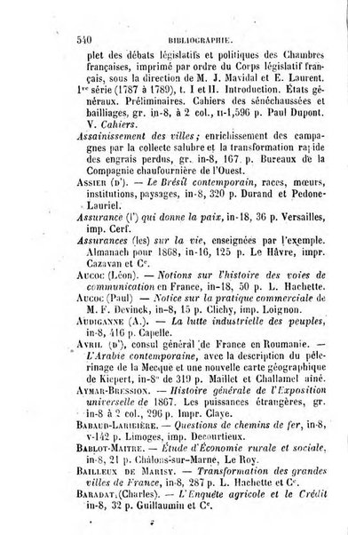 Annuaire de l'economie politique et de la statistique