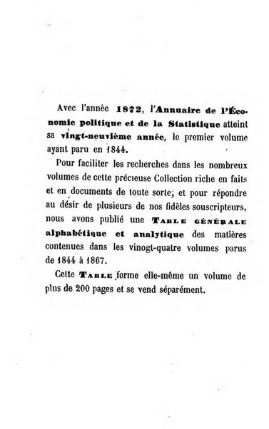 Annuaire de l'economie politique et de la statistique