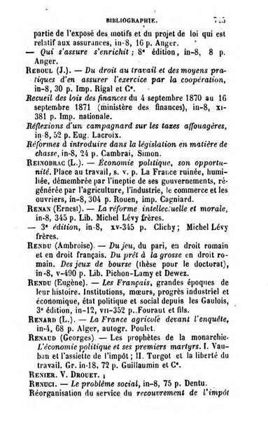 Annuaire de l'economie politique et de la statistique