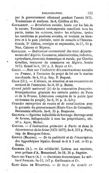 Annuaire de l'economie politique et de la statistique